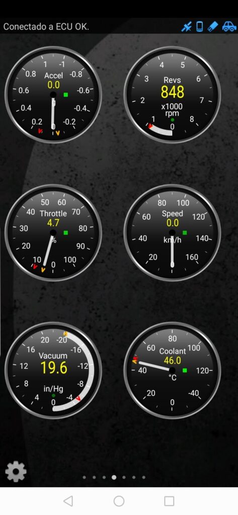 datos en vivo app torque elm327