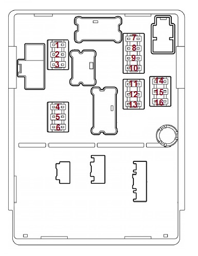 diagrama de caja de motor versa